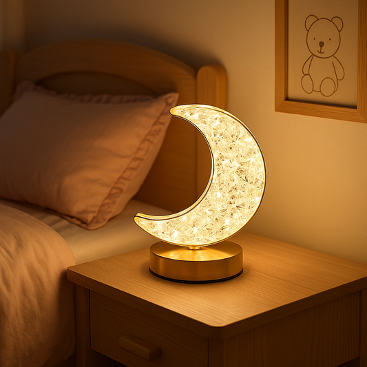Crystal Moon Table Lamp